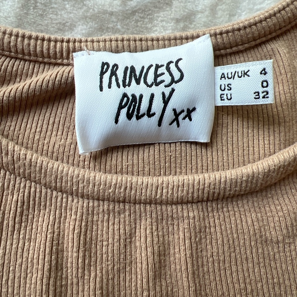 Princess Polly Tan Long Sleeve Top - Picture 5 of 5